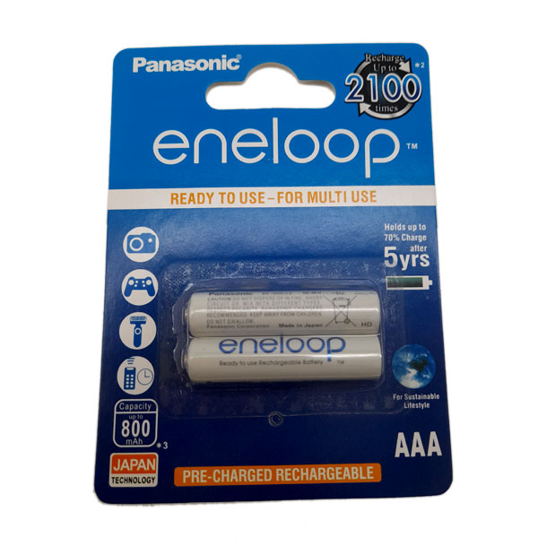 باتری نیم قلمی پاناسونیک مدل ENELOOP بسته ۲ عددی